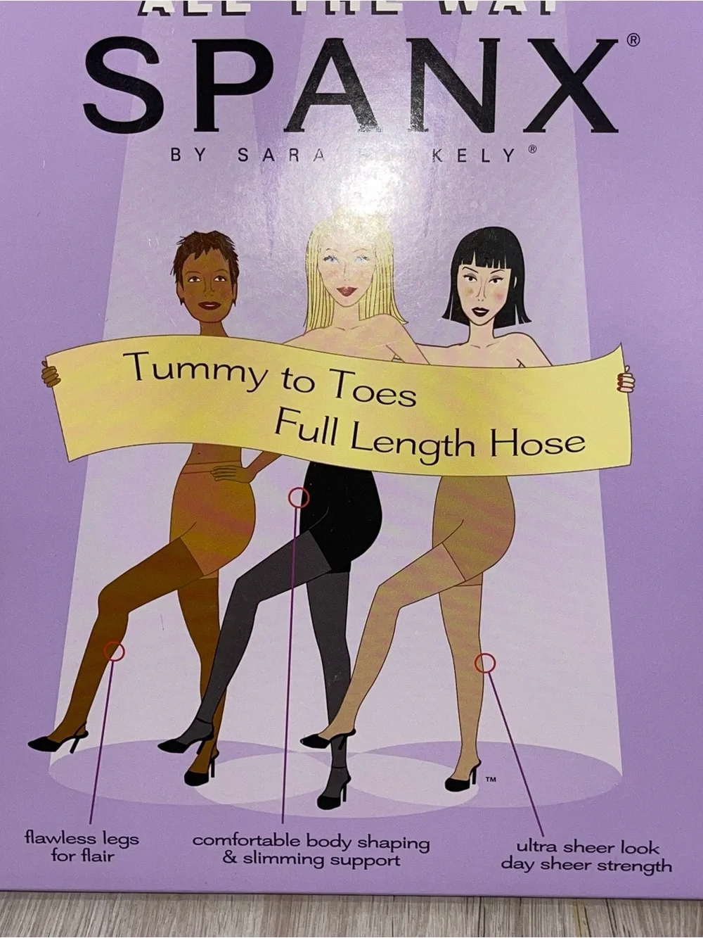 NEW 2 Pair Black SPANX Tights Stockings Size E